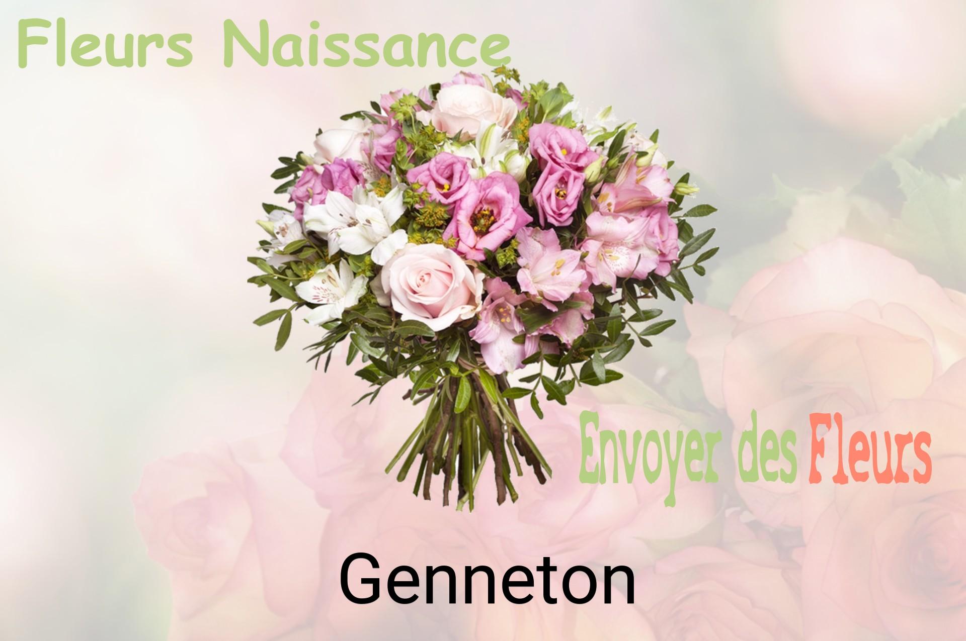 Bouquet de fleurs de naissance livré à Genneton